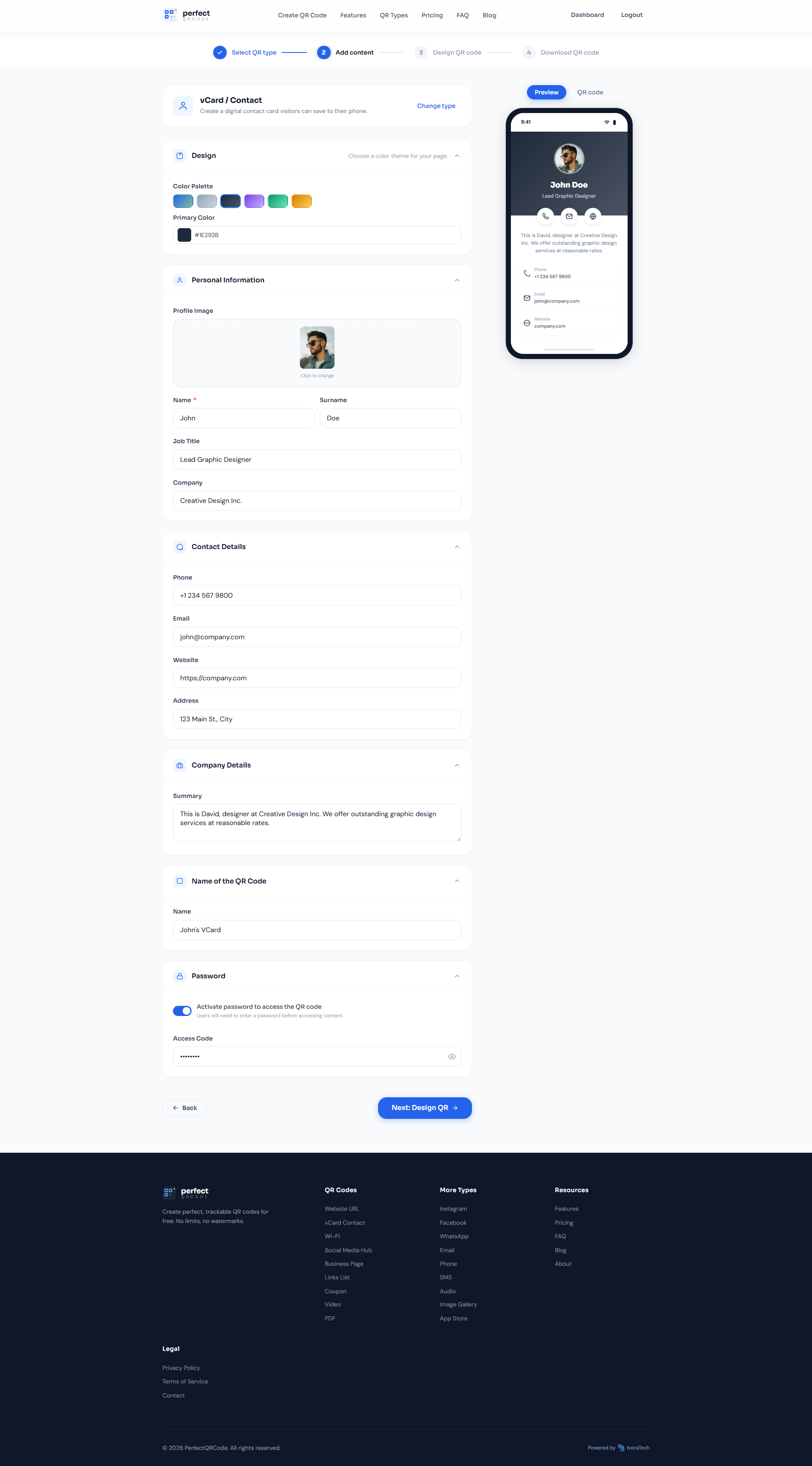 QR Code Content Wizard